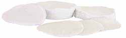 Cleaning Patches, 2-1/2" diameter, bag of 100, pure cotton flannel, for .45 to .58 caliber